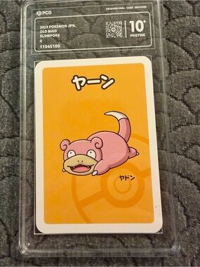 Pokemon Slowpoke Card - Pink and Orange Art